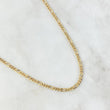 Figaro Chain 2.65gr / 19 3/4 in / 2.4mm Yellow Gold +1 18K *
