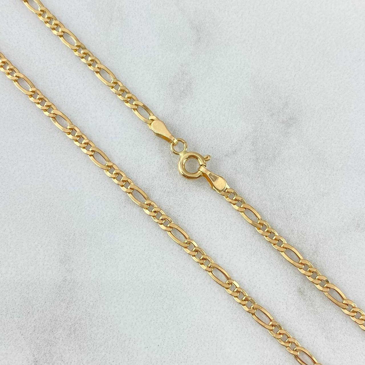 Cadena Figaro 2.6gr / 45cm / +1 Oro 18K