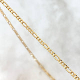 Cadena Figaro 2.6gr / 45cm / +1 Oro 18K