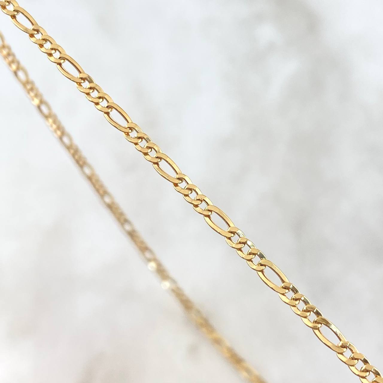 Figaro Chain 2.35gr / 40cm / +1 18K Gold