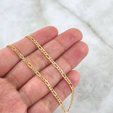 Figaro Chain 2.65gr / 19 3/4 in / 2.4mm Yellow Gold +1 18K *