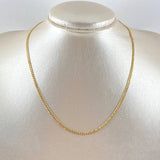 Cadena Cubana 2.7gr / 15 3/4 in / 2mm Oro Amarillo +1 18K