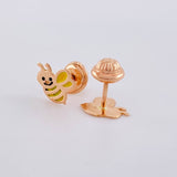 Topos Abeja 0.75g / in / 8.8mm Oro Rosa 18K