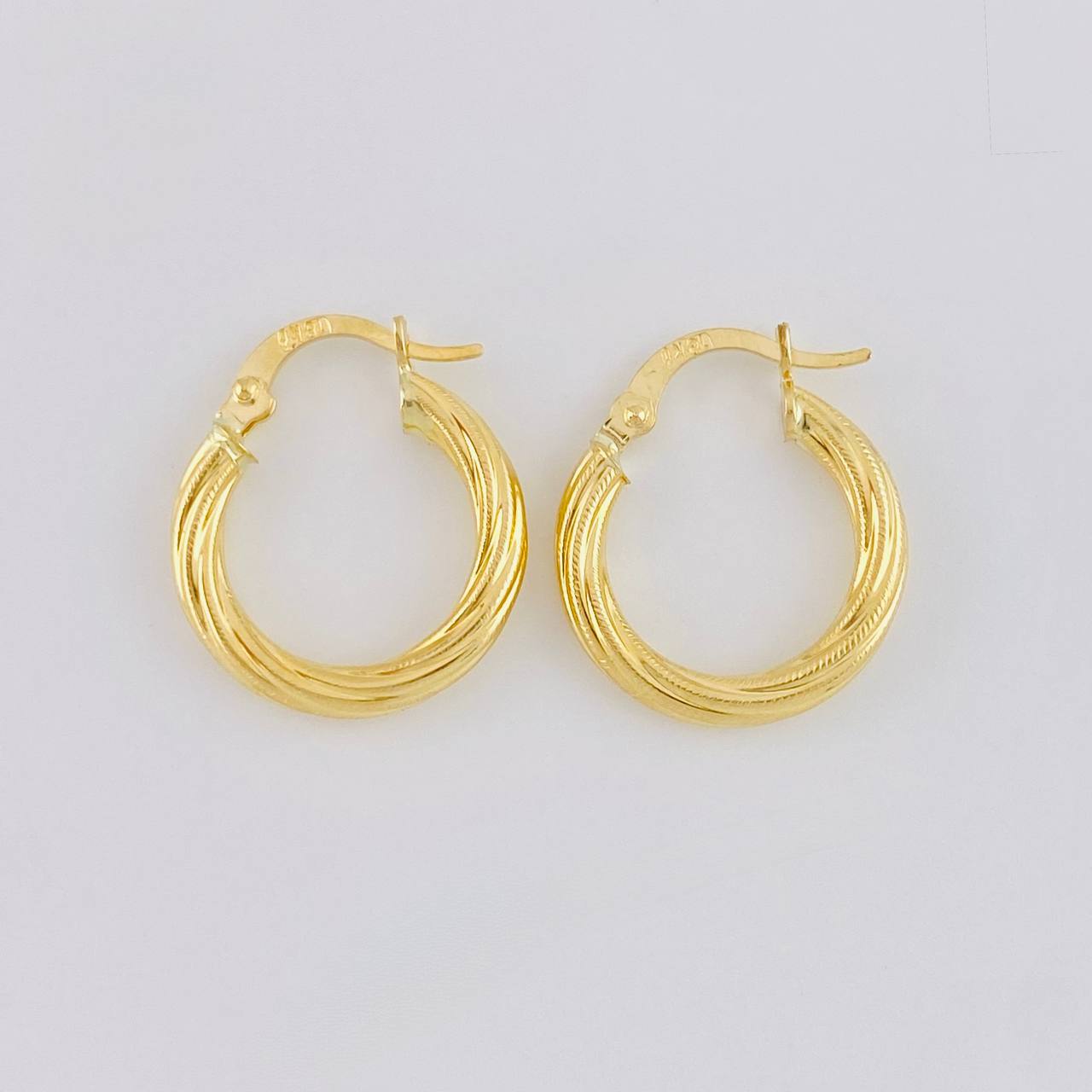 Hoop Earrings Lore 1.85g / 3/4 in Yellow Gold 18K