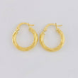 Hoop Earrings Lore 1.85g / 3/4 in Yellow Gold 18K