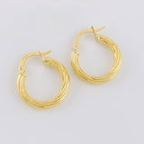 Hoop Earrings Lore 1.85g / 3/4 in Yellow Gold 18K