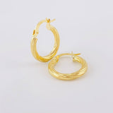 Hoop Earrings Lore 1.85g / 3/4 in Yellow Gold 18K