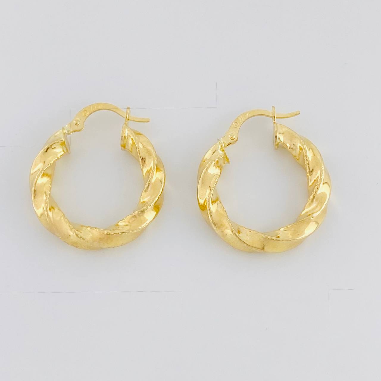 Hoop Earrings Nicoll 3.45g / 1 in Yellow Gold 18K