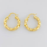 Hoop Earrings Nicoll 3.45g / 1 in Yellow Gold 18K
