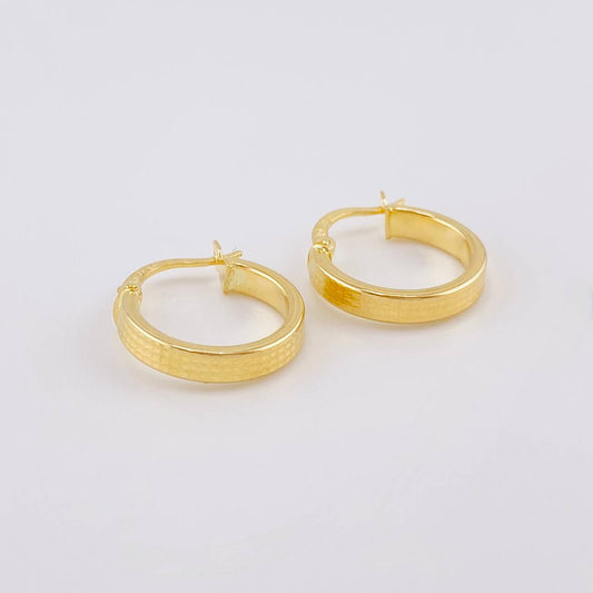 Hoop Earrings Fabi 1.45g / 3/4 in Yellow Gold 18K