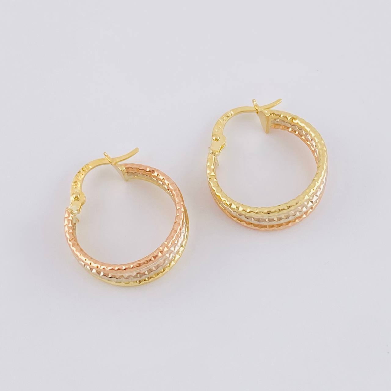 Candongas Daki 1.7g / 3/4 in Tres Oros 18K