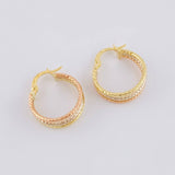 Candongas Daki 1.75g / 3/4 in Tres Oros 18K
