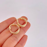 Candongas Daki 1.75g / 3/4 in Tres Oros 18K