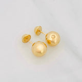 Topos Bola Lisa 0.9g / in / 8mm Oro Amarillo 18K