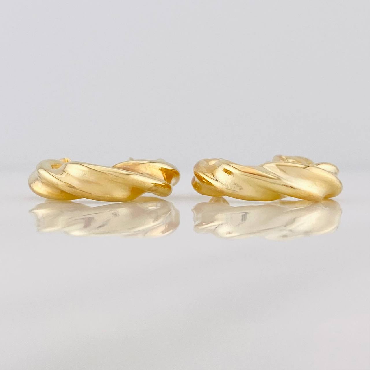 Hoop Earrings Elara 3.4g / 3/4 in Yellow Gold 18K