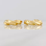 Hoop Earrings Elara 3.4g / 3/4 in Yellow Gold 18K