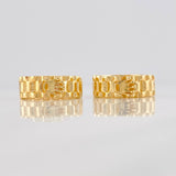 Hoop Earrings Correa Corona 6.95g / 3/4 in 18K Yellow Gold