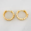 Hoop Earrings Correa Corona 6.95g / 3/4 in 18K Yellow Gold