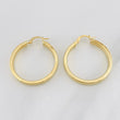 Double Hoop Earrings 3.55g / 1 1/4 in 18K Yellow Gold