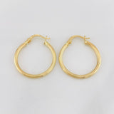 Hoop Earrings Spiral 1.5g / 1 in 18K Yellow Gold