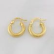 Hoop Earrings Zion 1.7g / 3/4 in 18K Yellow Gold