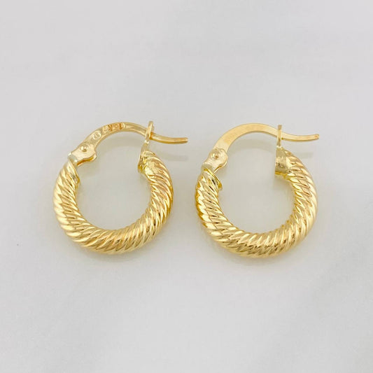 Hoop Earrings Zion 1.7g / 3/4 in 18K Yellow Gold