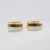 Candongas Carril 1.7g / 1/2 in Oro Amarillo 18K