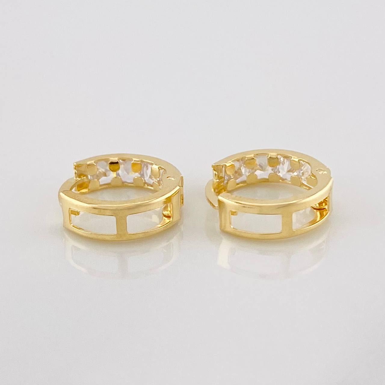 Hoop Earrings Carril 1.7g / 1/2 in Yellow Gold 18K