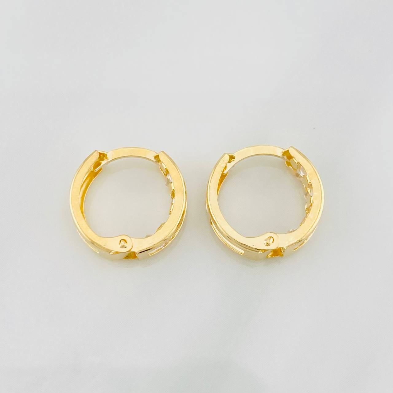 Hoop Earrings Carril 1.7g / 1/2 in Yellow Gold 18K