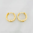 Hoop Earrings Carril 1.7g / 1/2 in Yellow Gold 18K
