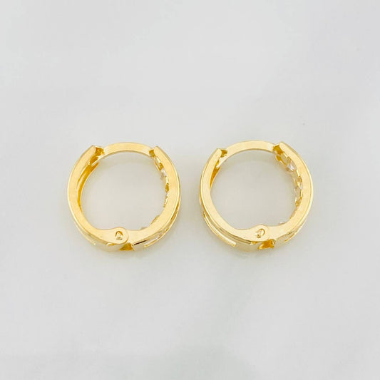 Hoop Earrings Carril 1.6g / 1/2 in 18K Yellow Gold