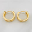Hoop Earrings Carril Tribal 5.4g / 1/2 in 18K Yellow Gold