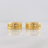 Hoop Earrings Carril Tribal 5.4g / 1/2 in 18K Yellow Gold
