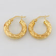 Hoop Earrings Maryo 2.15g / 3/4 in Yellow Gold 18K