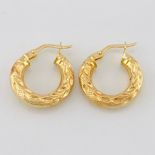 Hoop Earrings Maryo 2.15g / 3/4 in Yellow Gold 18K