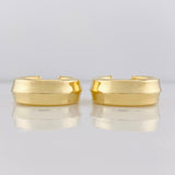 Hoop Earrings Nova 4.75g / 1 in Two-Tone Yellow White 18K Gold
