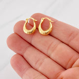 Hoop Earrings Bag 1.2g / 1/2 in 18K Yellow Gold