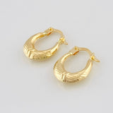 Hoop Earrings Bag 1.2g / 1/2 in 18K Yellow Gold