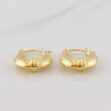Hoop Earrings Bag 1.2g / 1/2 in 18K Yellow Gold