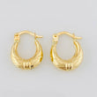 Hoop Earrings Bag 1.2g / 1/2 in 18K Yellow Gold