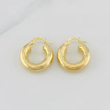 Hoop Earrings Rudi 3.9g / 3/4 in 18K Yellow Gold
