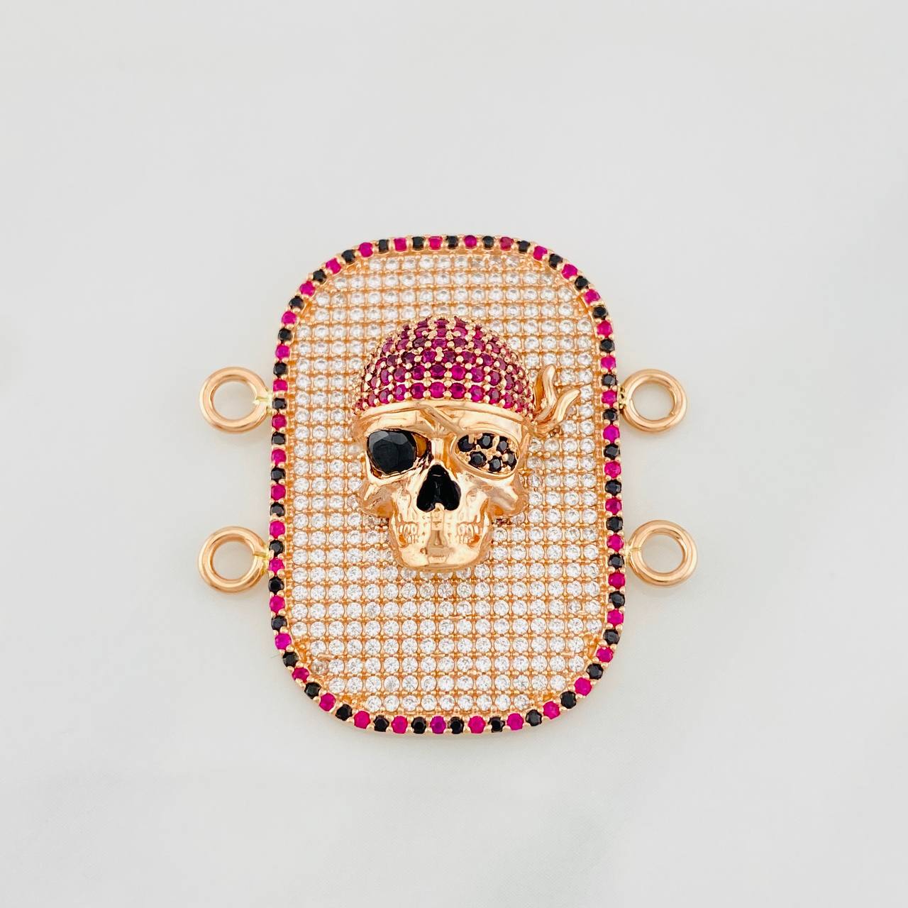Charm Skull 10.2g / 1 1/4 in Rose Gold 18K