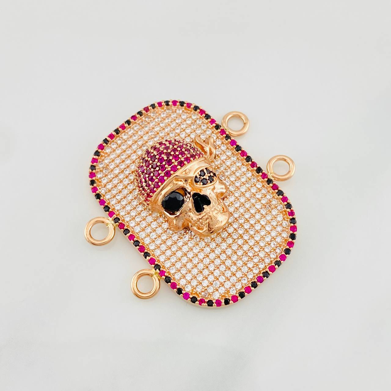 Charm Skull 10.2g / 1 1/4 in Rose Gold 18K