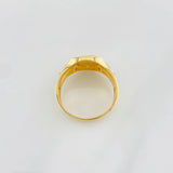Horse Ring 6.1g / T10 1/2 Two-Tone Yellow White Gold 18K