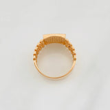 Crown Strap Ring 6.25g / T9 Two-Tone White Rose 18K
