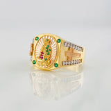 Anillo Virgen de Guadalupe 5.9g / T10 Tres Oros 18K