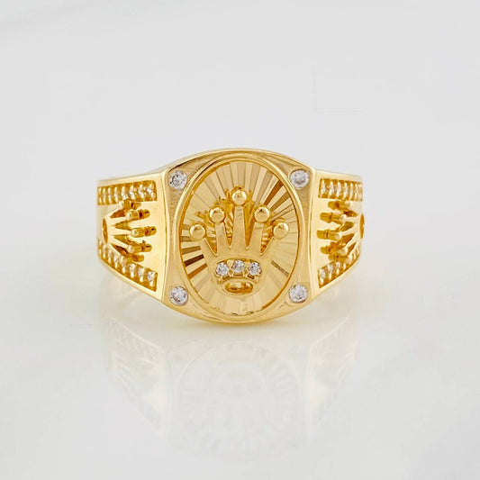 Anillo Corona 5.95g / T10 3/4 Oro Amarillo 18K
