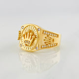 Crown Ring 5.95g / T10 3/4 Yellow Gold 18K