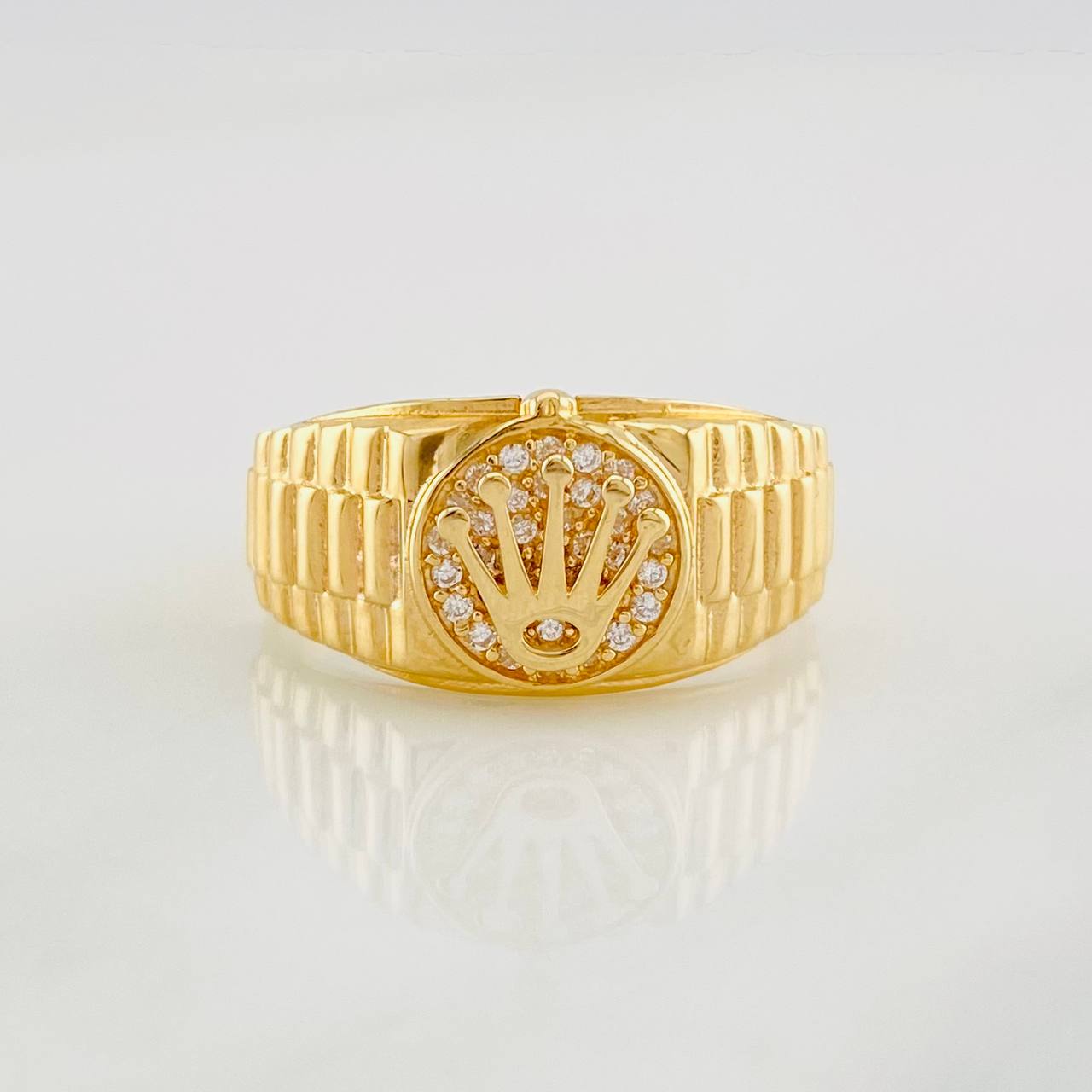 Crown Strap Ring 4g / T9 1/2 Yellow Gold 18K