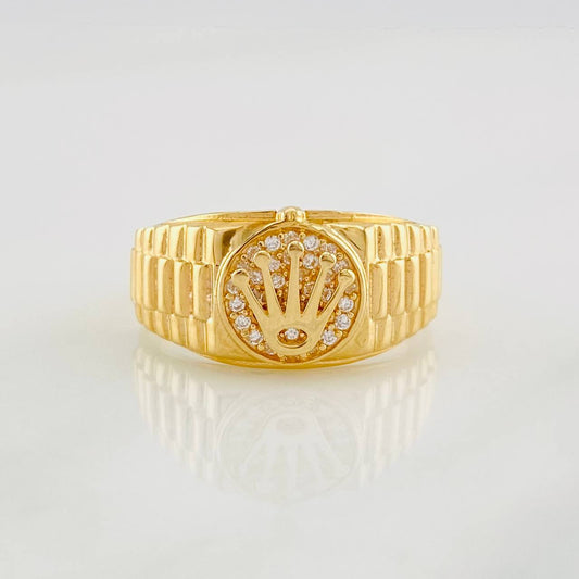 Anillo Correa Corona 4g / T9 1/2 Oro Amarillo 18K